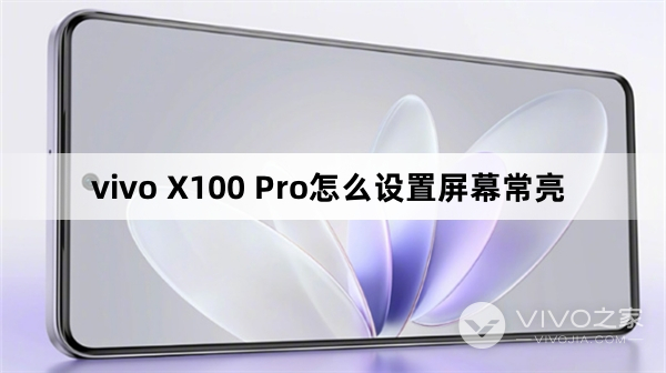 vivo X100 Pro如何设置屏幕常亮