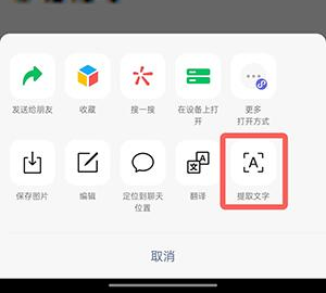 iQOO 11提取图中文字教程